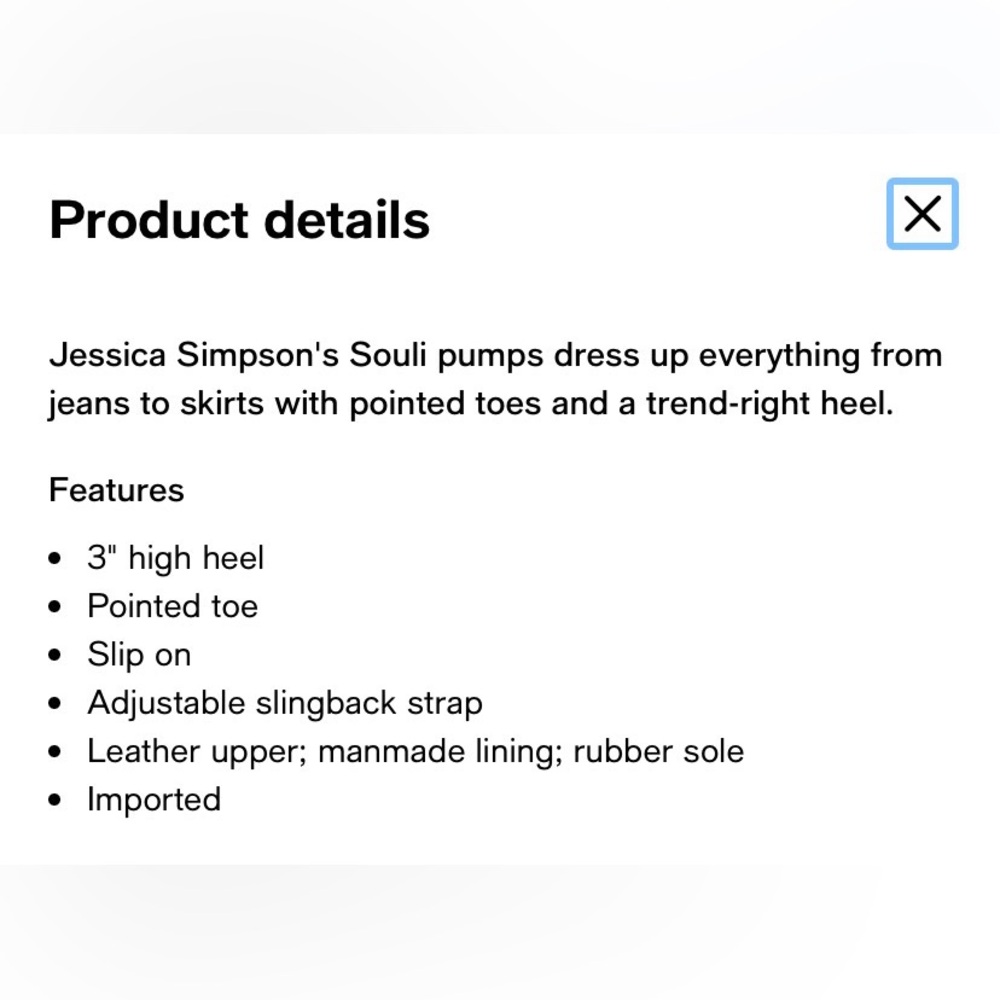 Jessica Simpson Souli Slingback Pumps - Picture 9 of 9